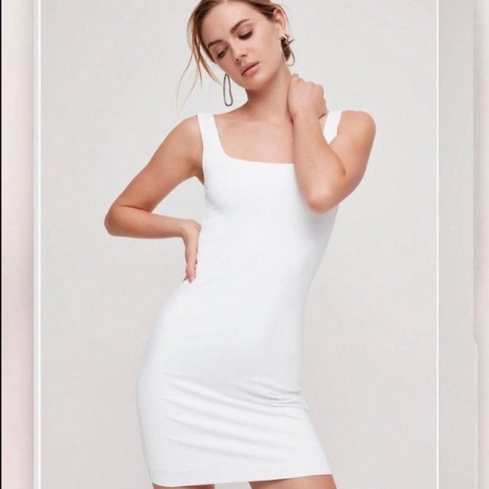 Babaton Aritzia White Bodycon Dress